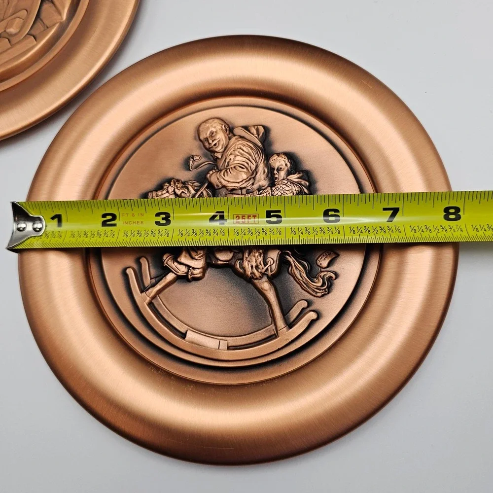 Norman Rockwell Memory Album‎ and Buttergirl Collector Plate Set Copper